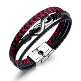 Men's Leather Bracelet Hand-woven Multi-layer Accessory