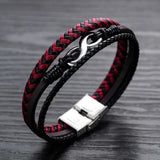 Men's Leather Bracelet Hand-woven Multi-layer Accessory