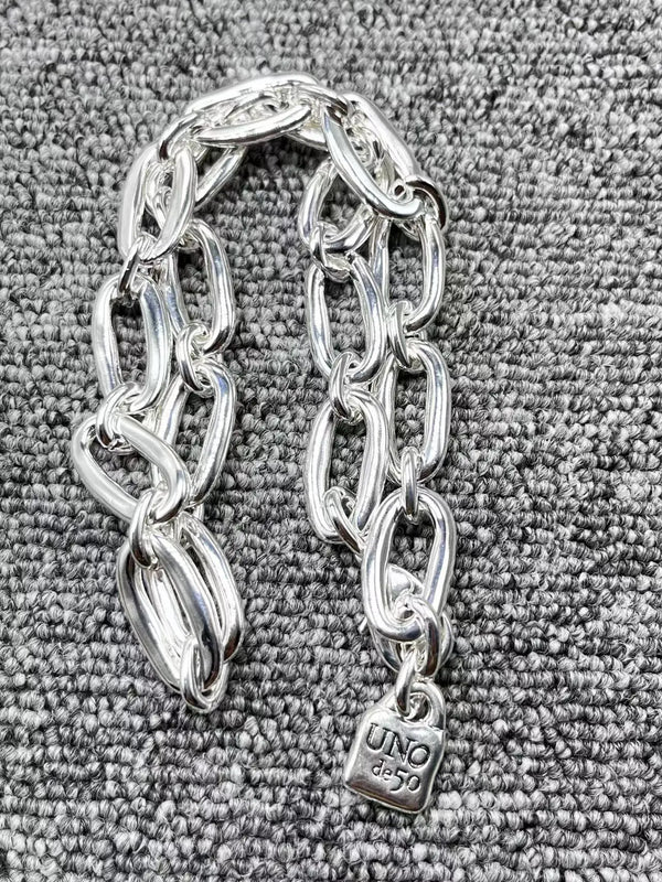 High Original Electroplated 925 Silver Chain Necklace Holiday Jewelry Gift