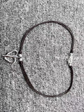 Electroplated Silver Knot Love Fork Chain Necklace Holiday Jewelry Gift
