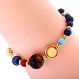Universe Solar System Bracelet Stone Planets Eight Bracelet Gift
