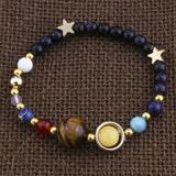 Universe Solar System Bracelet Stone Planets Eight Bracelet Gift