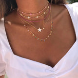 925 Silver Rainbow CZ Colorful Dots Choker Necklace