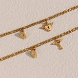 Stainless Steel Magnet Heart Lock Key Chain Couple Bracelets