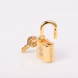 925 Silver Padlock and Key Dangle Charm for Bracelet DIY