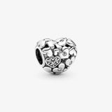 925 Silver Heart Charm for Europe Bracelet