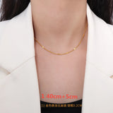 Stainless Steel Cuban Chain Necklace Vintage Tone Solid Metal Necklace
