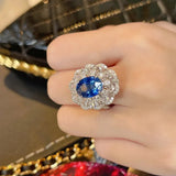 Vintage Silver Open Rings for Women Adjustable Opening Finger Ring Bride Jewelry