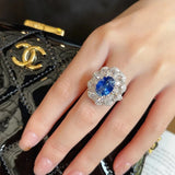 Vintage Silver Open Rings for Women Adjustable Opening Finger Ring Bride Jewelry