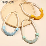 Vintage Rope Chokers Necklaces for Women Acrylic Big Sweater Necklace