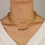 Micro Pave Cz Safety Pin Link Chain Choker Necklace for Wedding