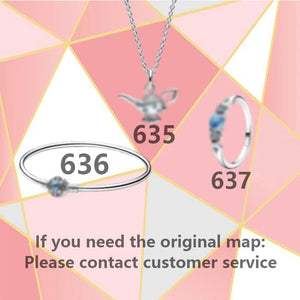 Winter Christmas S925 Sterling Silver Jasmine Necklace Princess Ring Bracelet