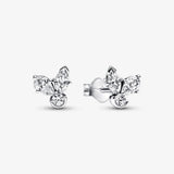 Winter Jewelry Christmas Gift Sparkling Flower Stud Earrings