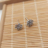 Snowflake Stud Earrings - Winter Jewelry Christmas Gift
