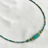 Vintage Ethnic Style Natural Stone Copper Alloy Necklace