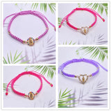 Lucky Red Thread CZ Charms Bracelet Adjustable Wristbands