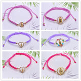Lucky Red Thread CZ Charms Bracelet Adjustable Wristbands