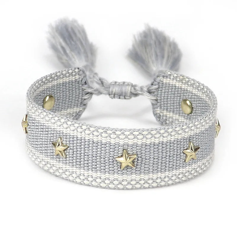 Vintage Braided Tassel Bracelets for Women
