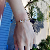 Zircon Name Bangles Personality Name Bracelet