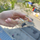Zircon Name Bangles Personality Name Bracelet