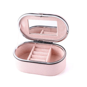 Cross Border Pu Jewelry Storage Box Portable Earrings Small Jewelry Box