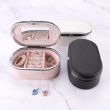 Cross Border Pu Jewelry Storage Box Portable Earrings Small Jewelry Box