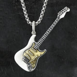Electric Guitar Rock Punk Necklace Vintage Hip-Hop Pendant