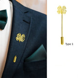 Men's Stainless Steel Brooch, Personalized and Logo, High-End Party Wedding