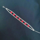 Crystal Charm Bracelet for Women Elegant Rhinestone Wrist Jewelry