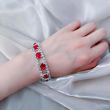 Crystal Charm Bracelet for Women Elegant Rhinestone Wrist Jewelry