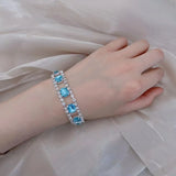 Crystal Charm Bracelet for Women Elegant Rhinestone Wrist Jewelry