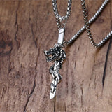 Mens Stainless Steel Dragon Pendant with or without Chain