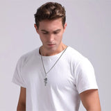 Mens Stainless Steel Dragon Pendant with or without Chain