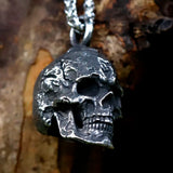316L Stainless Steel Goat Skull Pendant Necklace