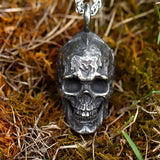 316L Stainless Steel Goat Skull Pendant Necklace