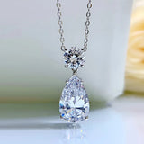 925 Silver Drop Pendant Necklace Light Ins