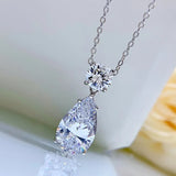 925 Silver Drop Pendant Necklace Light Ins