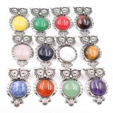 12pcs Alloy Owl Shape Pendants for Jewelry Making