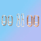 Romantic 925 Silver Matte Full Diamond Earrings