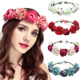 Silver Pearl Flower Headband Bridal Wedding Crown Hair Accessories Hair Band