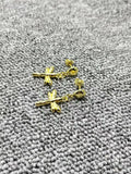 Dragonfly Earrings 925 Silver 14K Gold Plated Party Jewelry