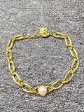 UNOde50 925 Silver 14K Plated Pearl Necklace