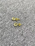 UNOde50 925 Silver Button Earrings Holiday Jewelry