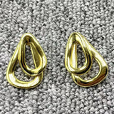 UNOde50 925 Silver & 14K Gold Sliding Earrings