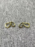 UNOde50 925 Silver & 14K Gold Sliding Earrings