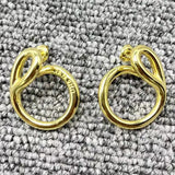 UNOde50 925 14K Electroplated Earrings Party Jewelry