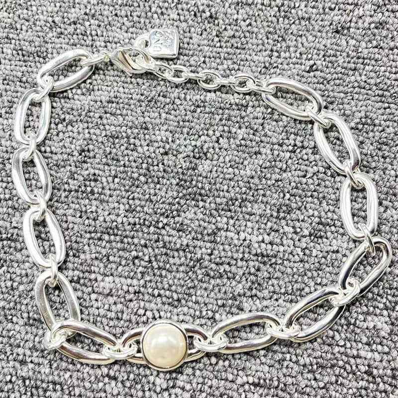 UNOde50 Pearl Necklace Jewelry Electroplating 925