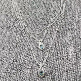 925 Round Sapphire Jewelry Electroplated by UNOde50
