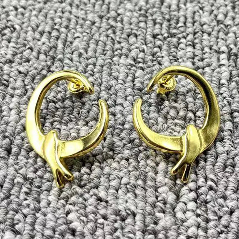UNOde50 Silver 14K Pin Earrings Jewelry
