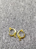UNOde50 Silver 14K Pin Earrings Jewelry
